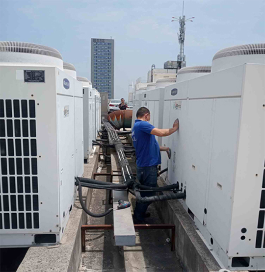 屏边中央空调制热和不制冷系统维修方法